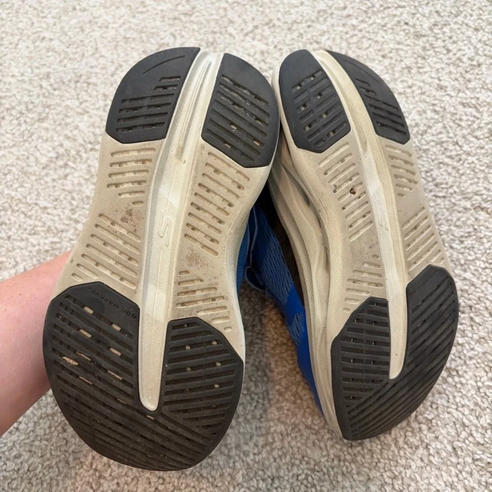 Skechers Go Run Sneakers Kids Boys 11 Blue Slip On Hands Free